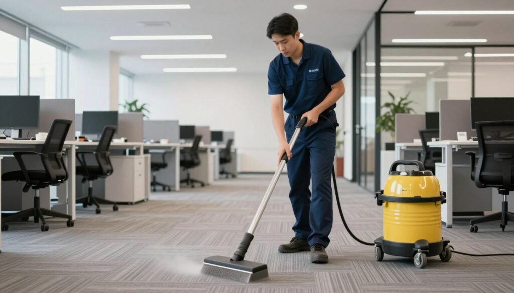 Commercial office carpet cleaning in Lake Geneva Wi for employee health