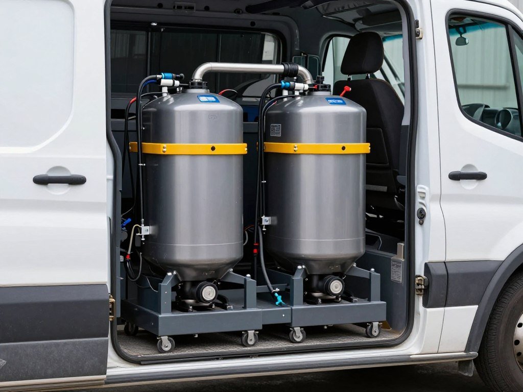Professional truck-mounted carpet cleaning equipment and technology